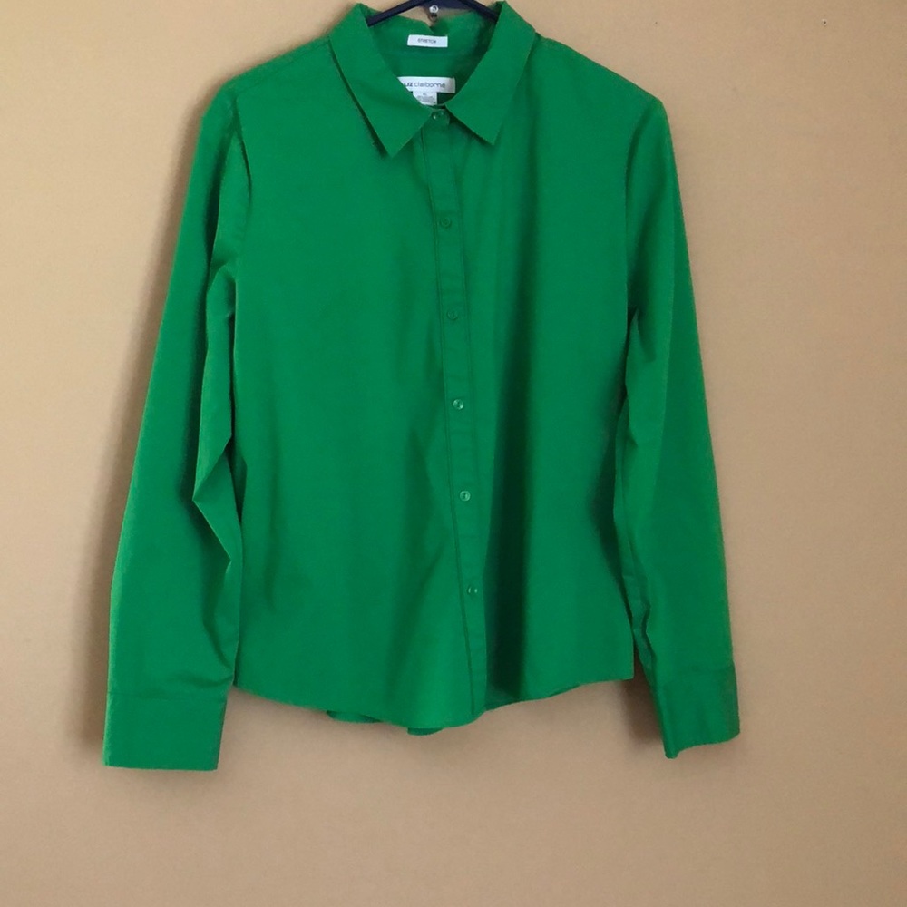Green Is For You Button Down Shirt with long sleeves